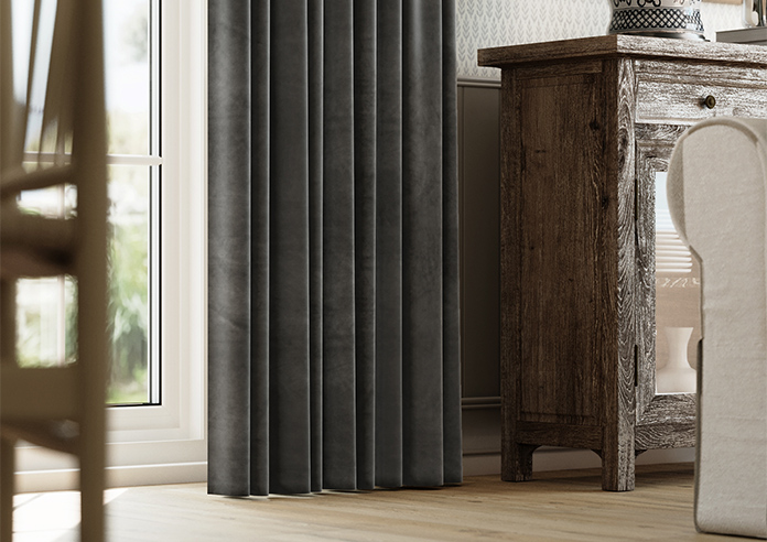 Ultra Luxe Velvet, Dark Grey - Made to Measure Curtains - Image 5